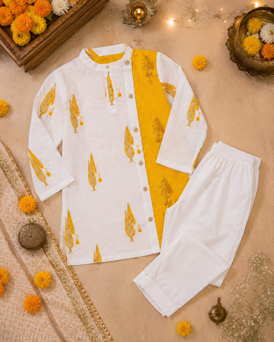 Marigold Muse Boys Kurta Pyjama Set