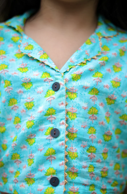 Boho Bandhani Girls Lehenga Set