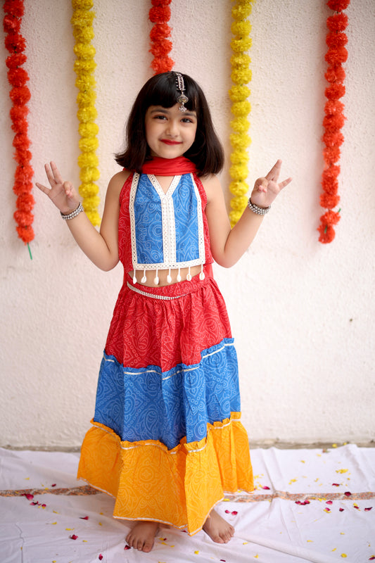 Navrang Bandhani Sibling Set