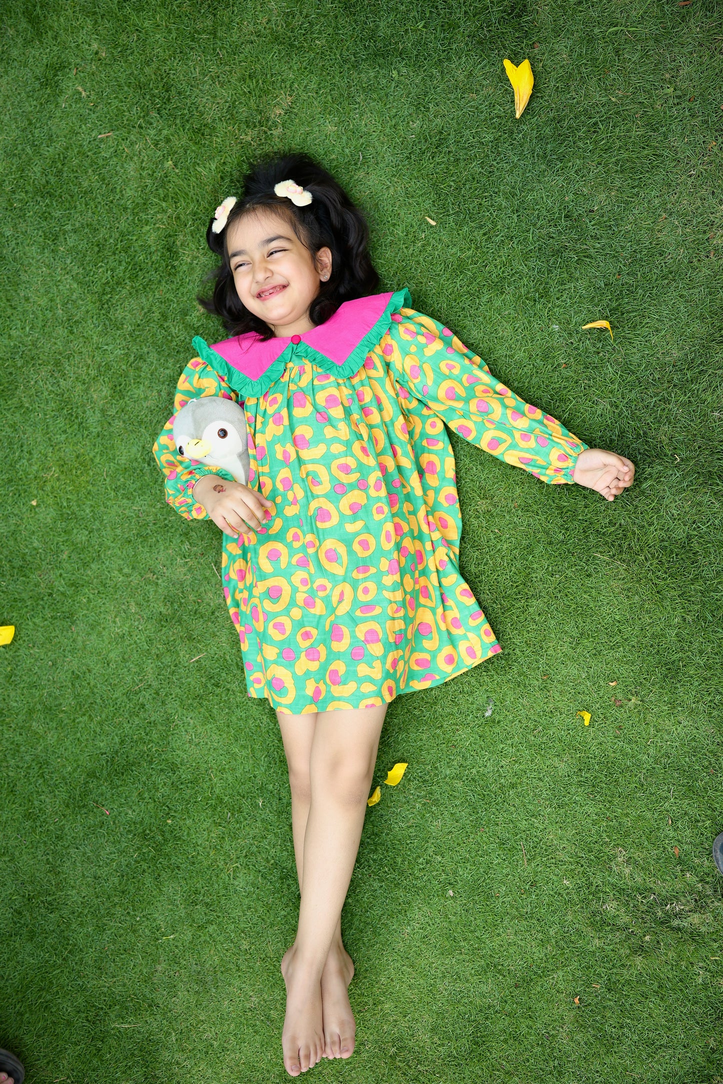 Happy Dots Girls Garden Dress