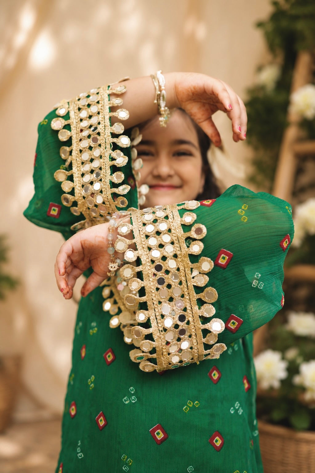 Emerald Encanto Girls Festive Set