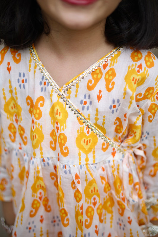 Sunshine Swirl Girls Sharara Set