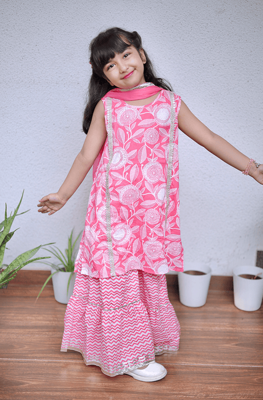 Blush Bond Girls Sharara Set