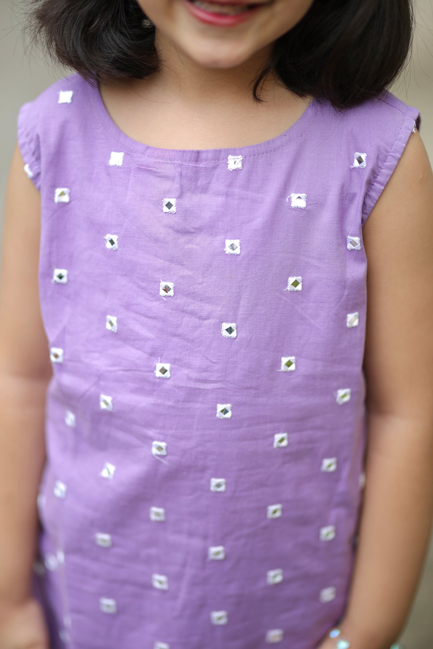 Lilac Noor Girls Sharara Set
