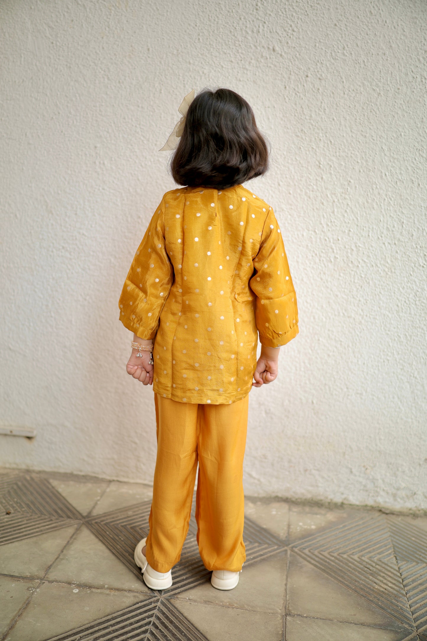 Golden Glow Girls Kurta Set
