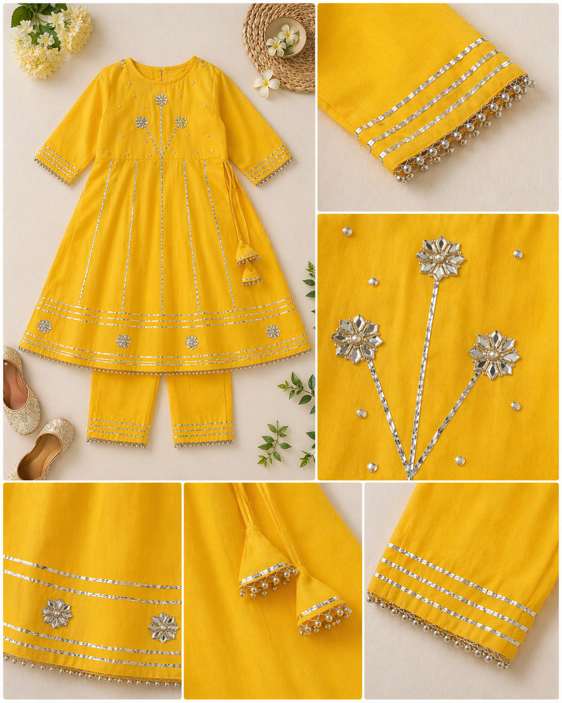 Sunbeam Sparkle Girls Kurta Set