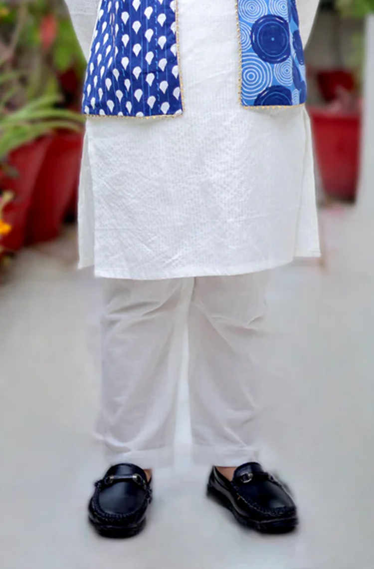 Indigo Imprint Boys Kurta Set