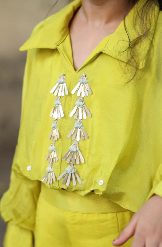 Lime pop Girls Coord Set