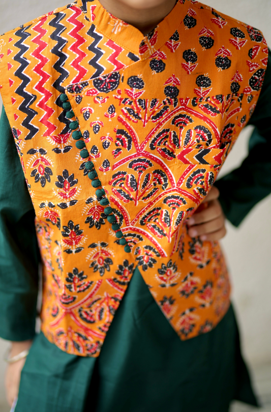 Rangreza Boys 3 piece Kurta Set