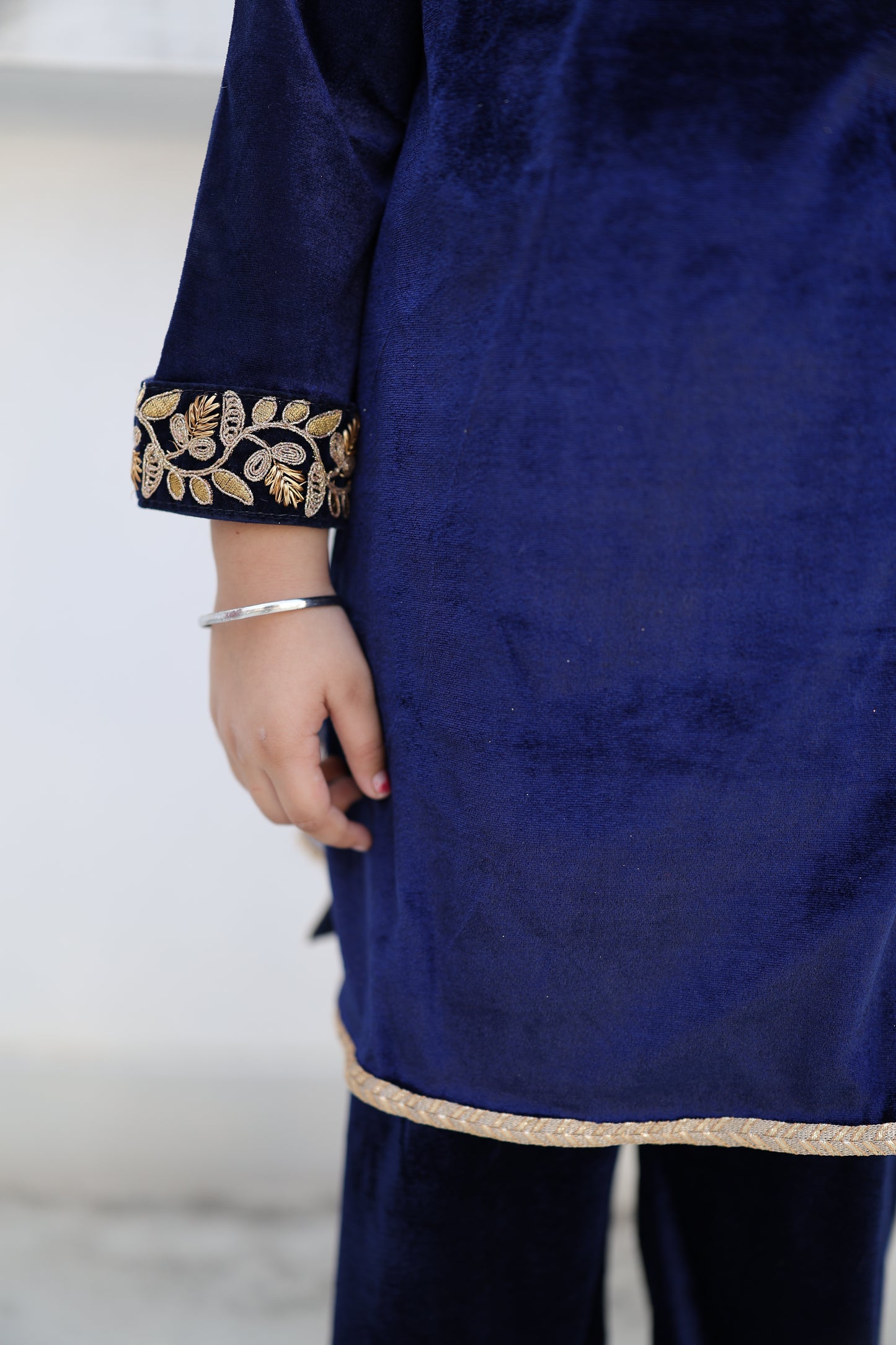 Midnight Royale Girls Kurta Set