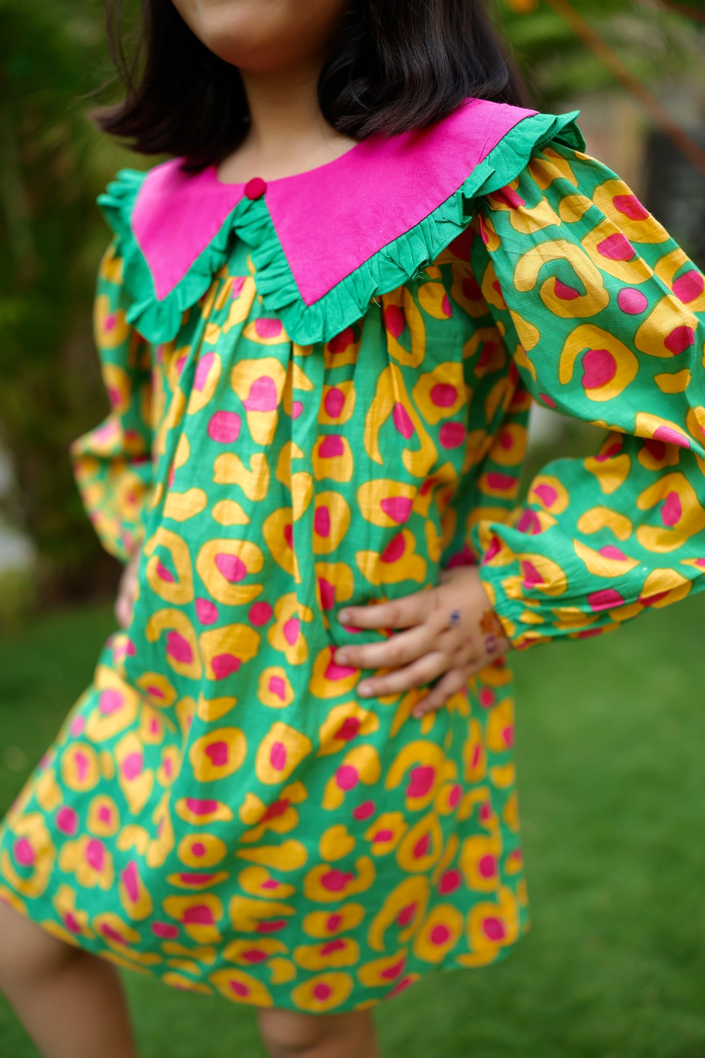 Happy Dots Girls Garden Dress