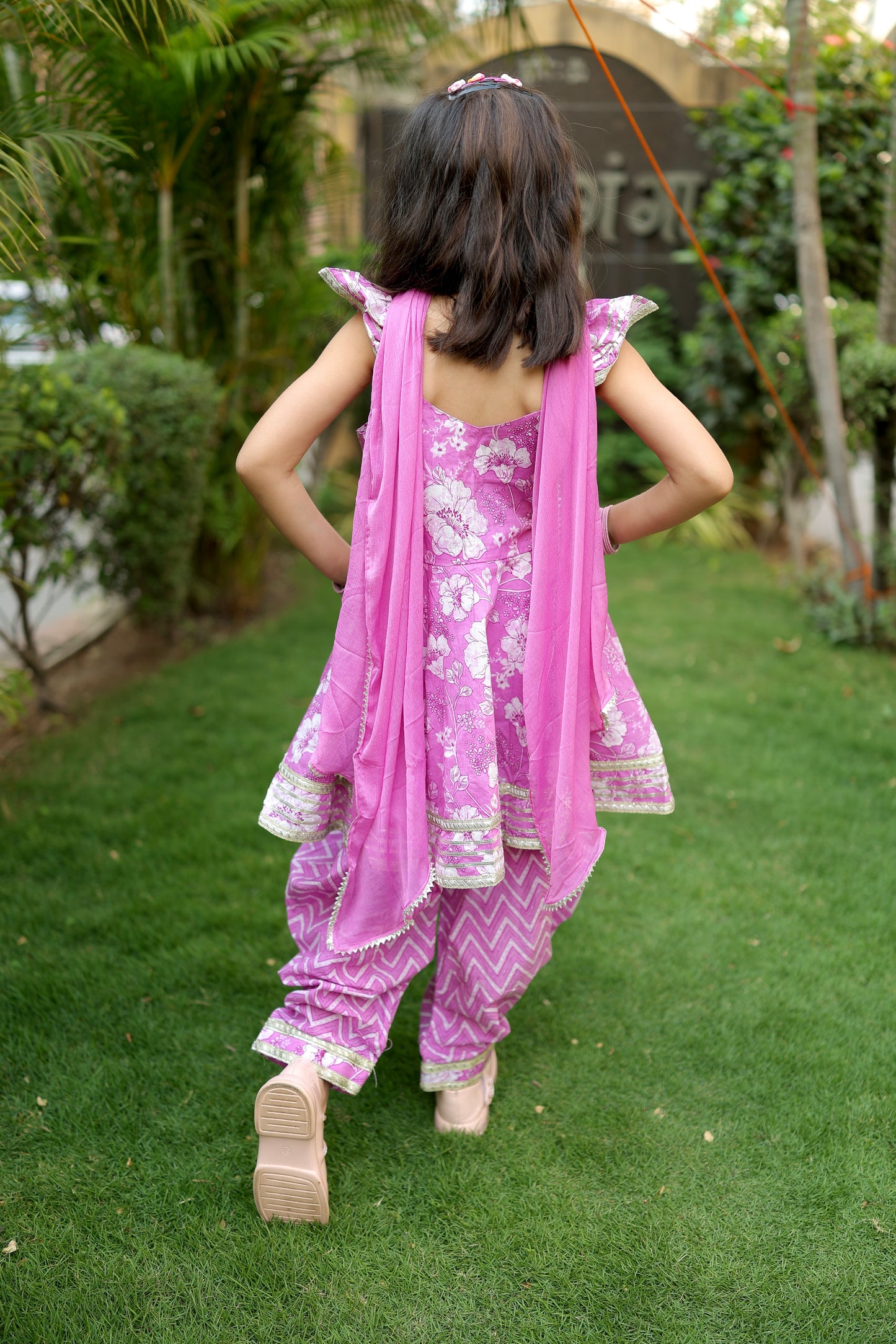 Petal Pop Girls Patiala Set
