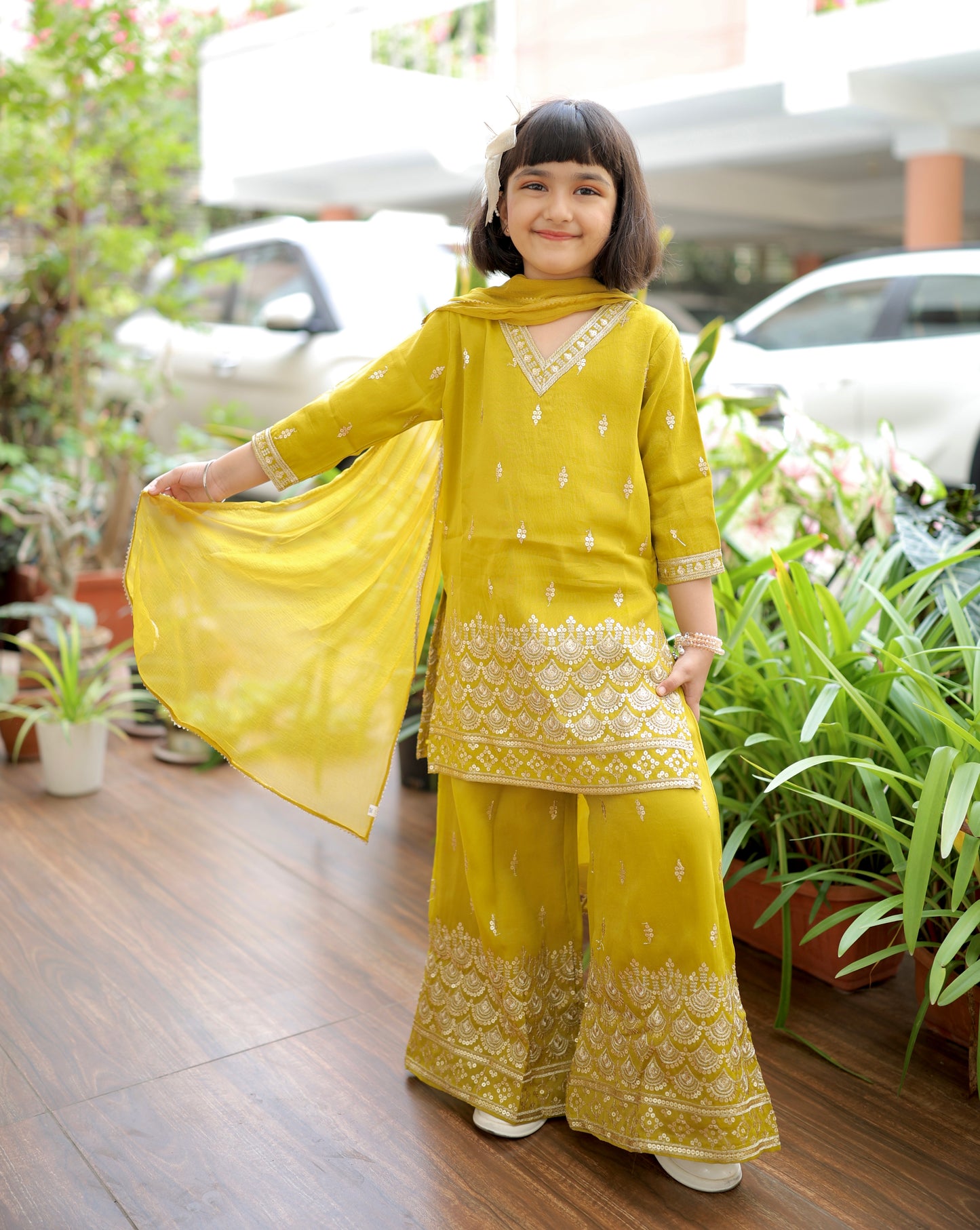 Zari Zest Girls Palazzo Set