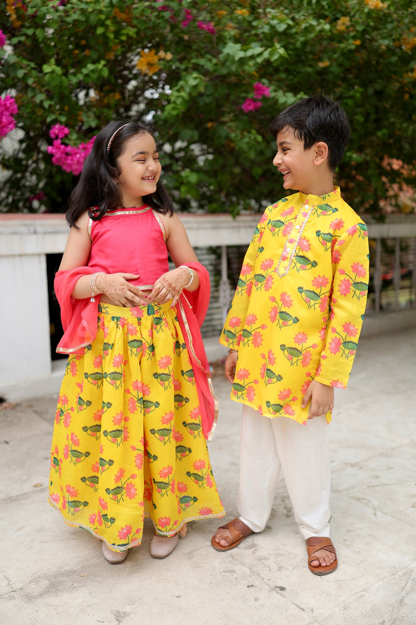 Pichwai Petals Sibling Set