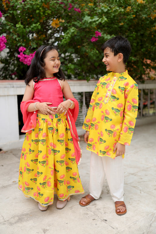 Pichwai Petals Sibling Set