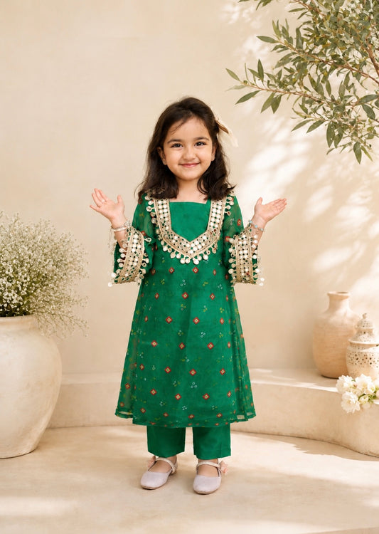 Emerald Encanto Girls Festive Set