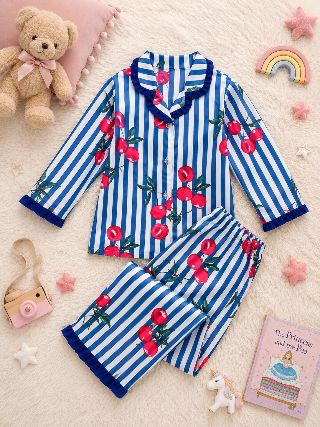 Cherry Dreams Girls Night Suit