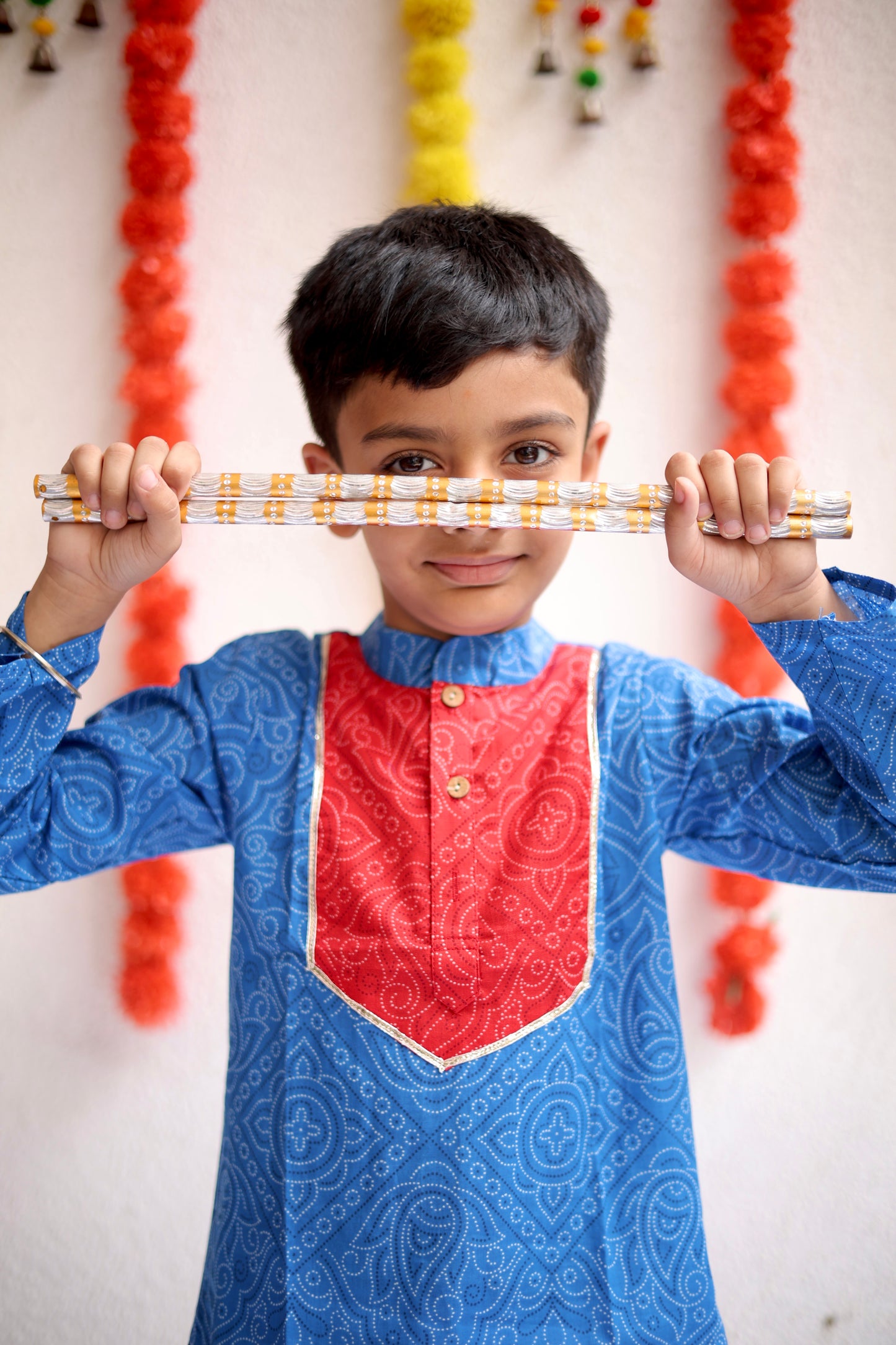 Navrang Bandhani Sibling Set