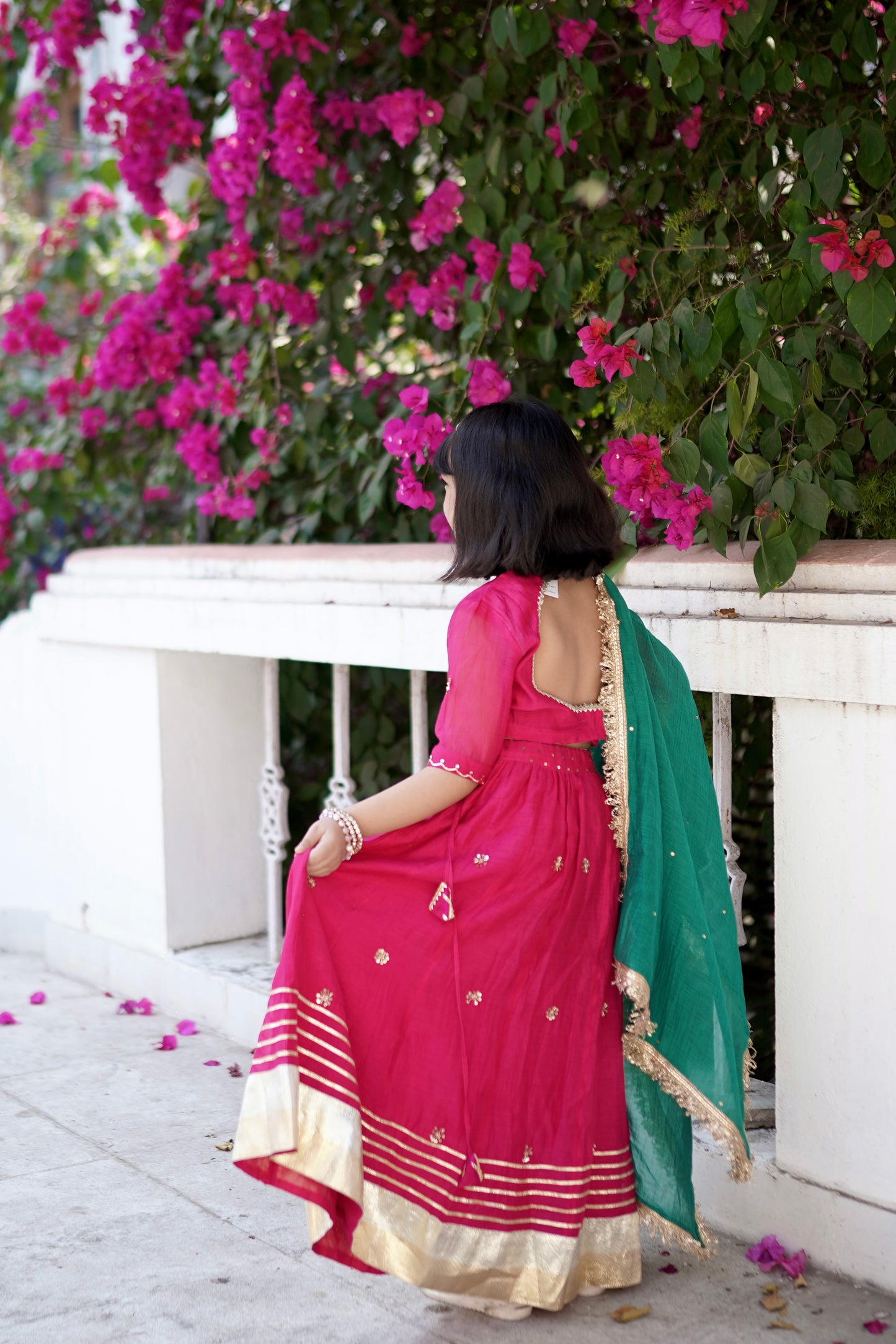 Mughal Meher Girls Lehenga Set