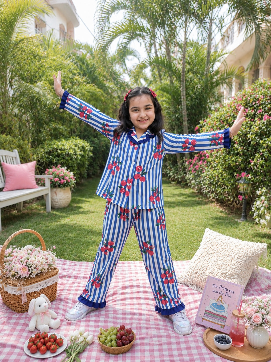 Cherry Dreams Girls Night Suit