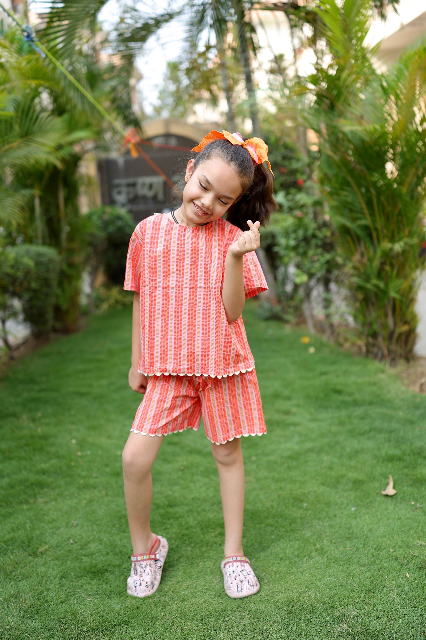 Sunset Stripe Girls Co-ord Set