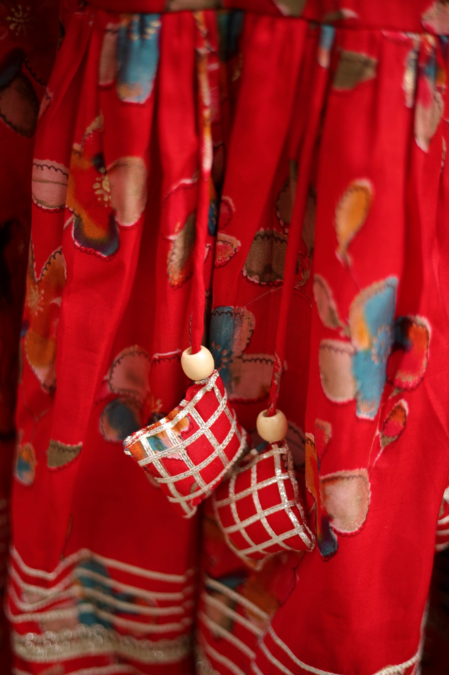 Laal Gulzaar Girls Sharara Set