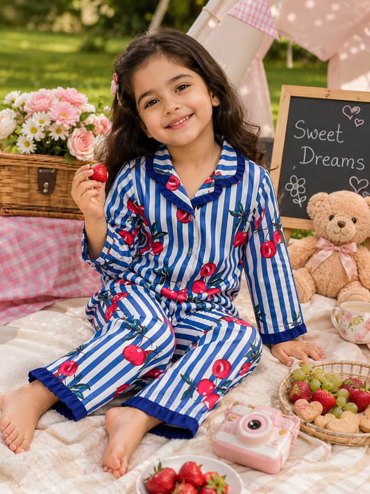 Cherry Dreams Girls Night Suit