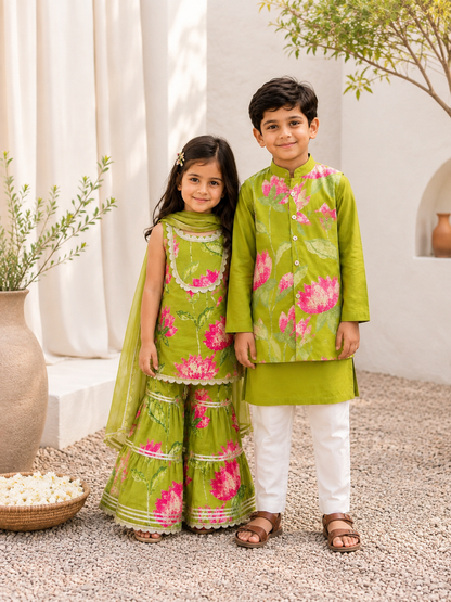 Lotus Bloom Girls Sharara Set 2.0