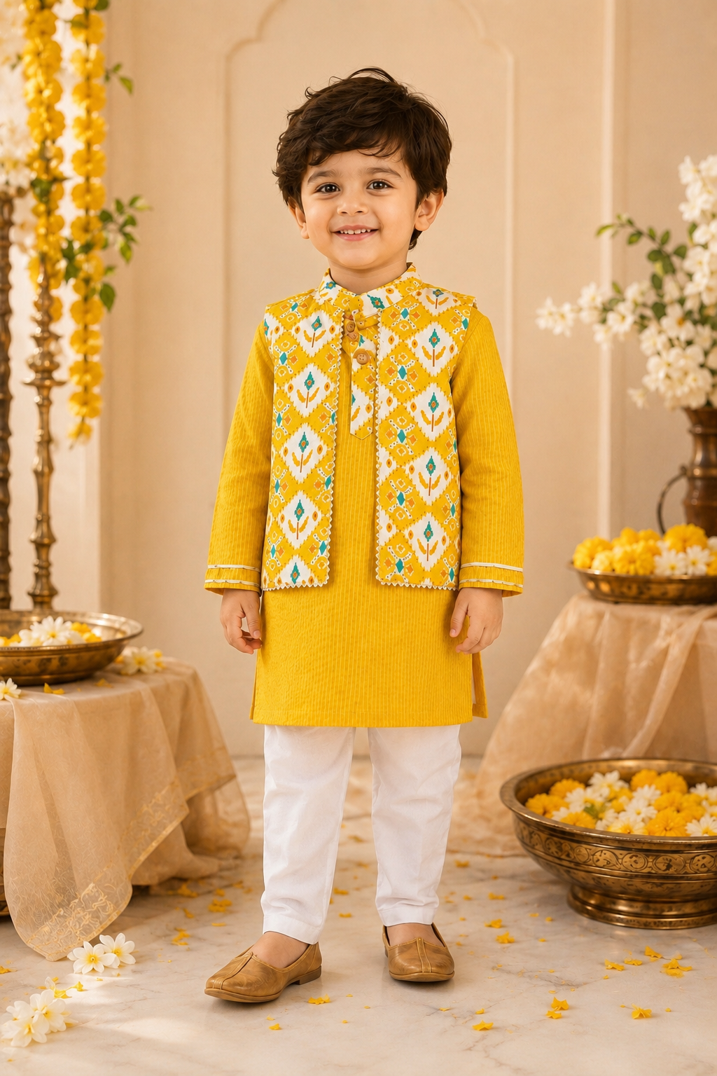 Kesari Kiran Boys Ethnic wear Set