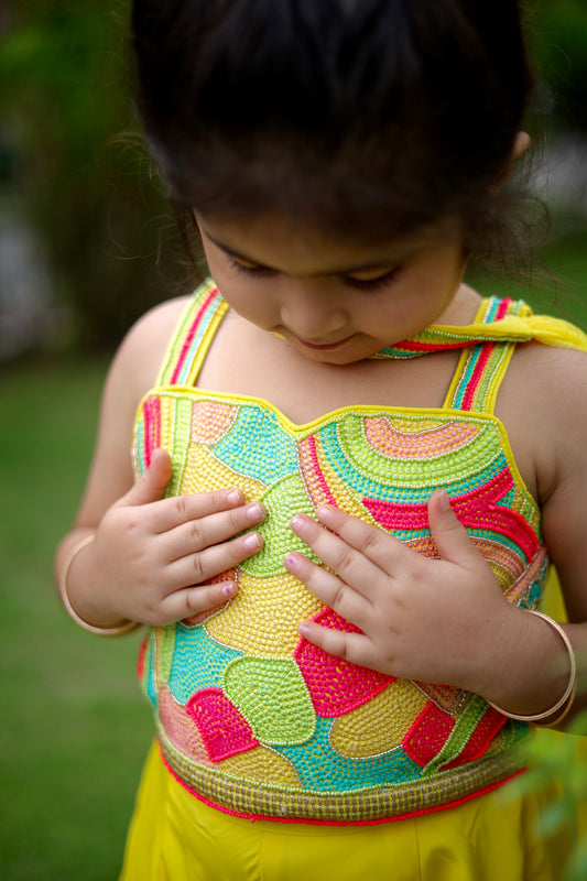 Sunshine Sparkle Girls Palazzo set CubsNCrowns