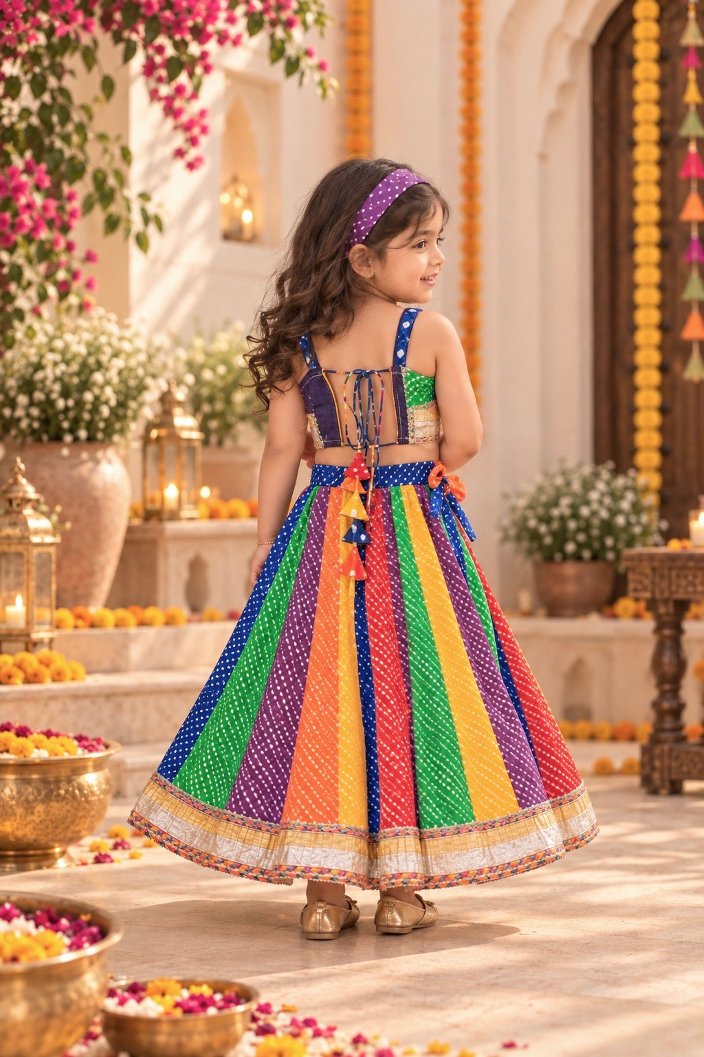 Rang Tarang Girls Lehenga Set
