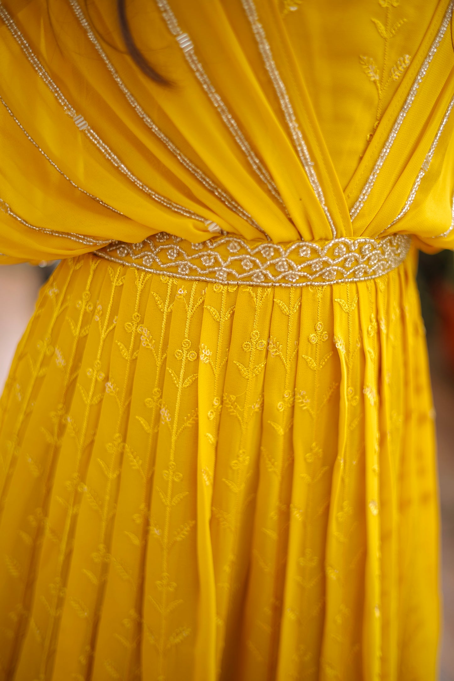 Sunehri Saaj Girls Indowestern Gown