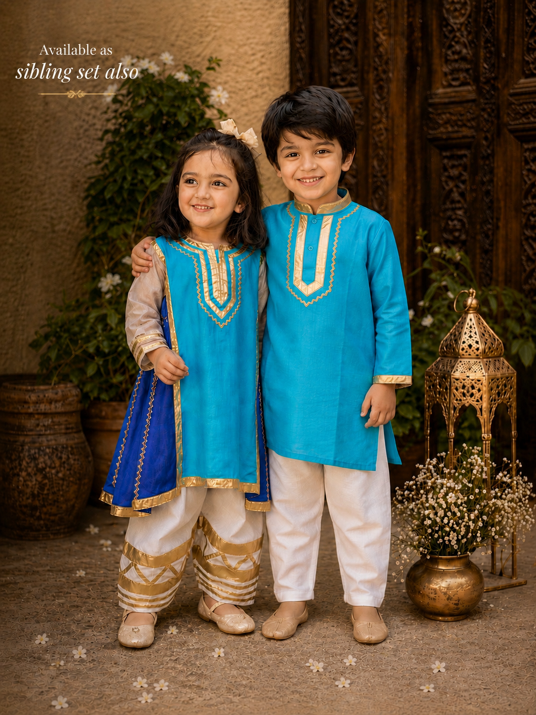Poo vibes Boys Pyjama Kurta Set