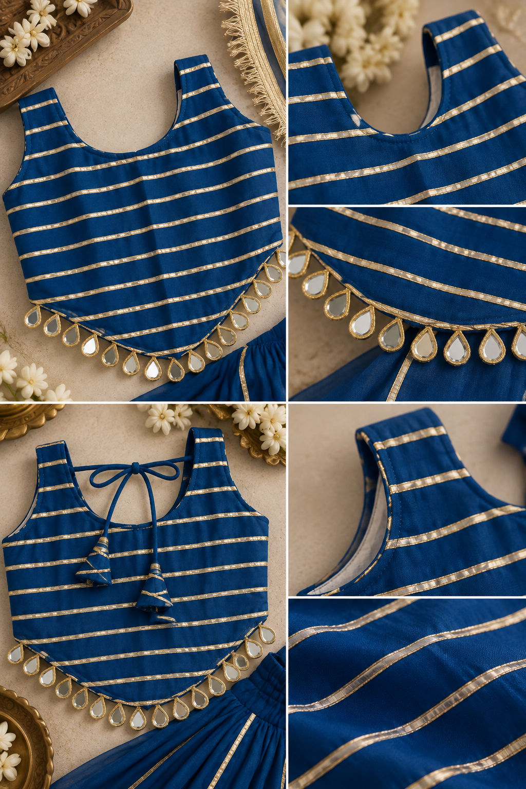 Rajsi Neel Girls Lehenga Set