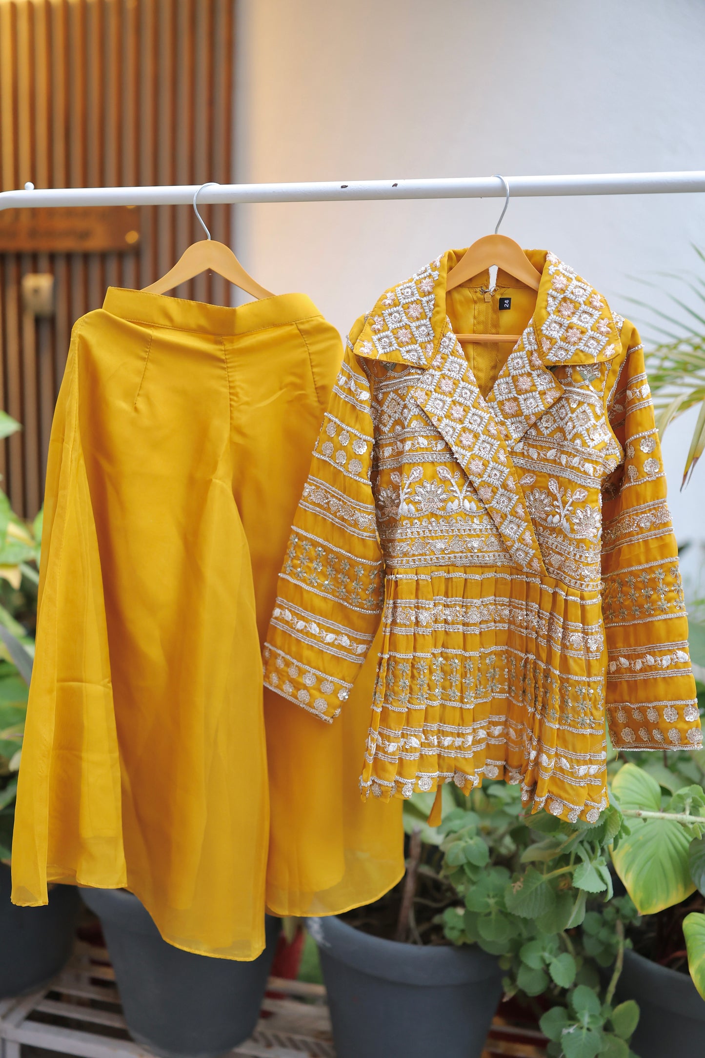 Sunlit Symphony Girls Palazzo Set