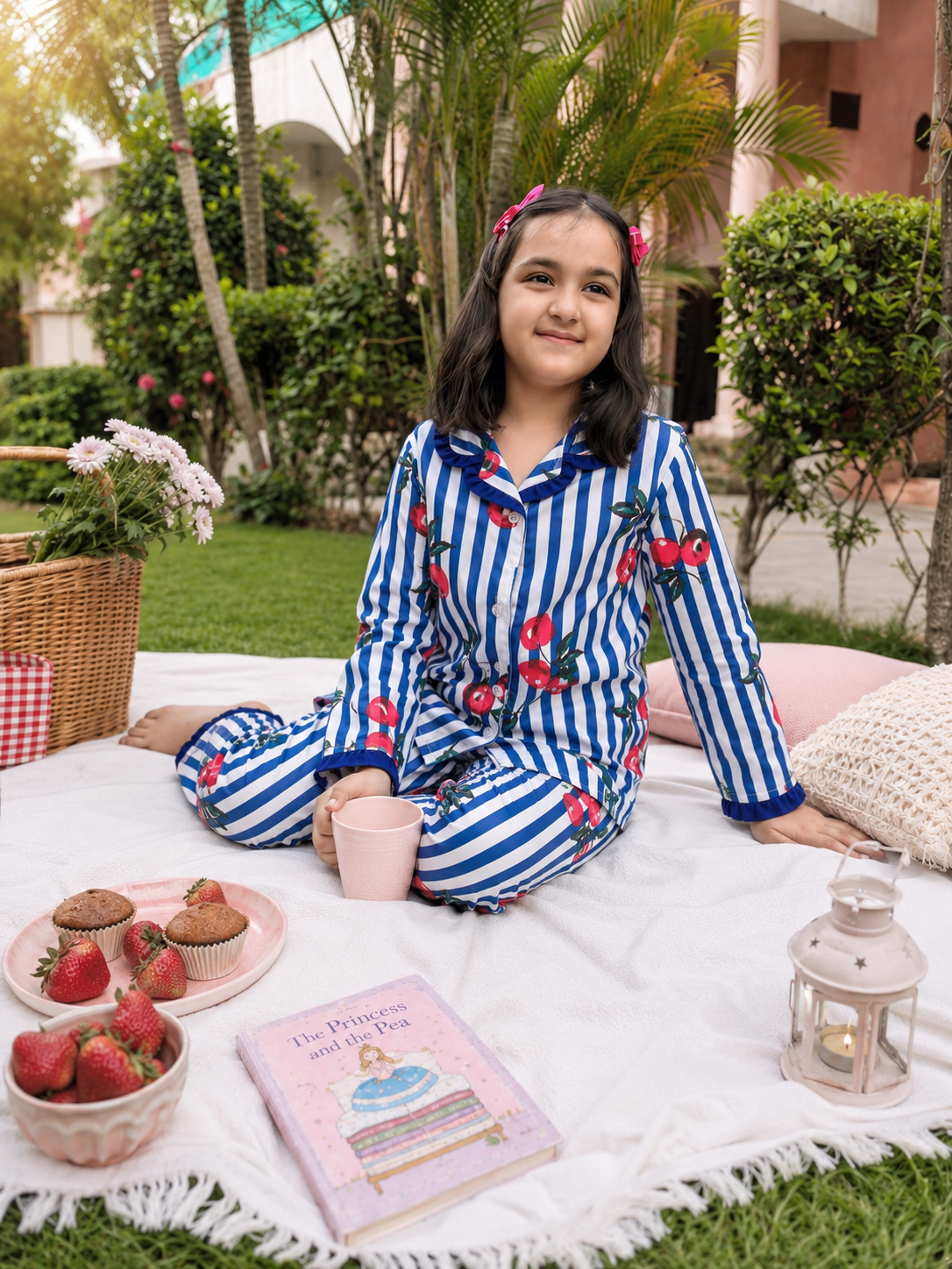 Cherry Dreams Girls Night Suit