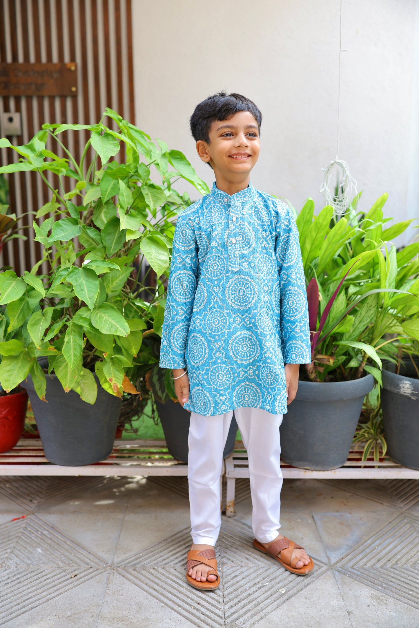 Indie Blue Boys Kurta Set