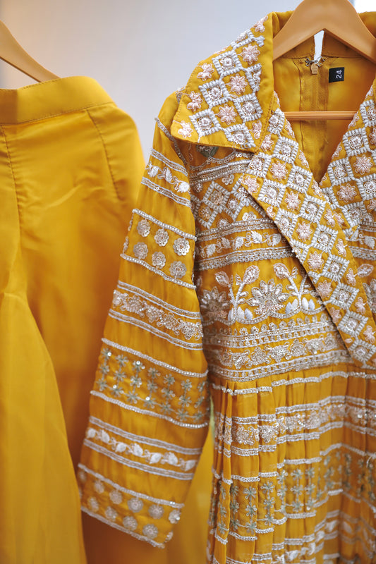 Sunlit Symphony Girls Palazzo Set