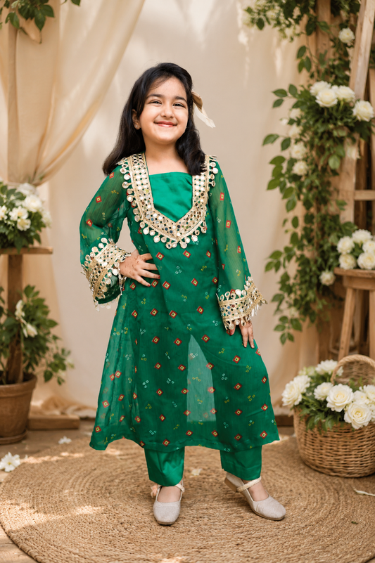 Emerald Encanto Girls Festive Set