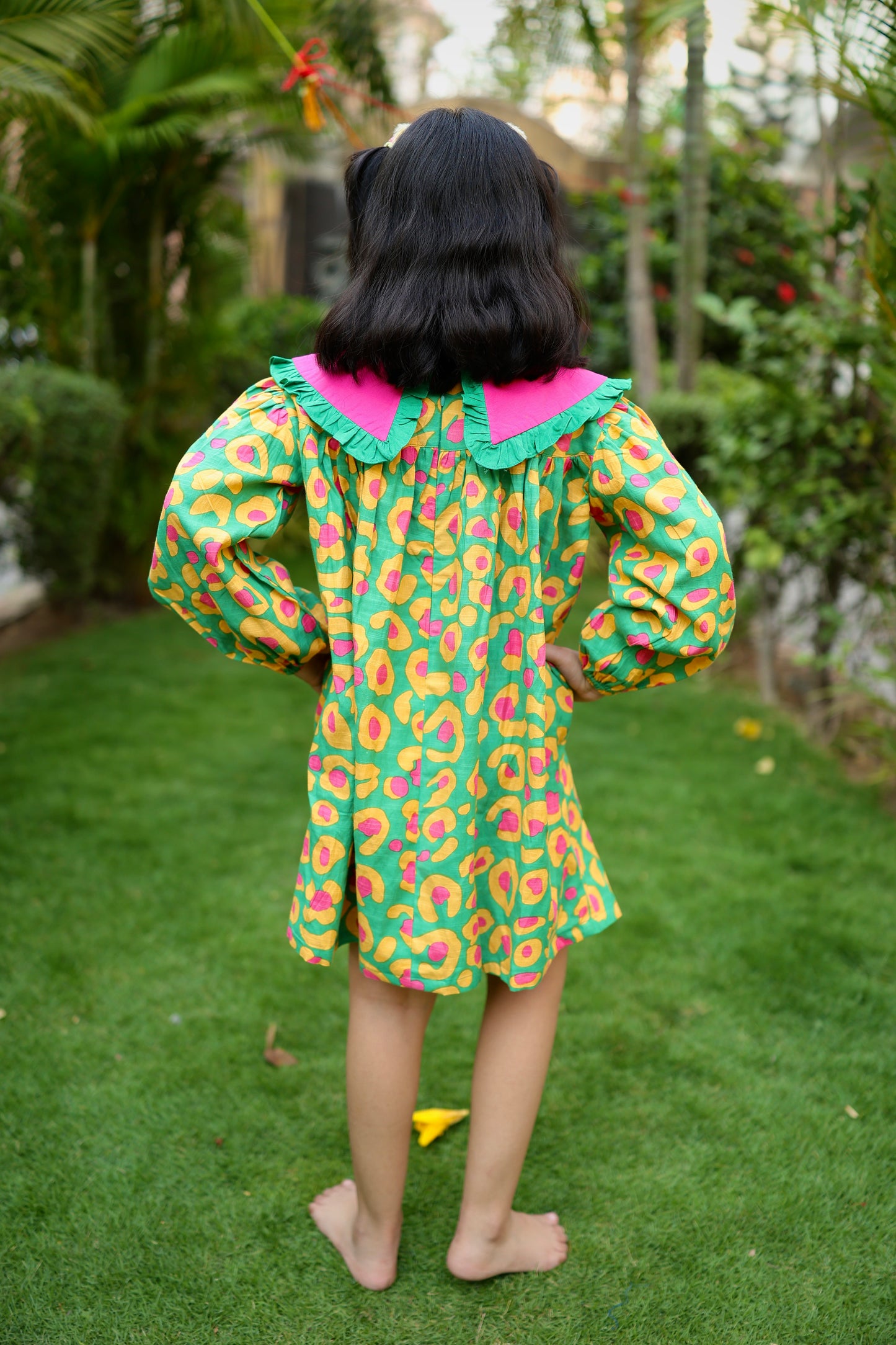 Happy Dots Girls Garden Dress