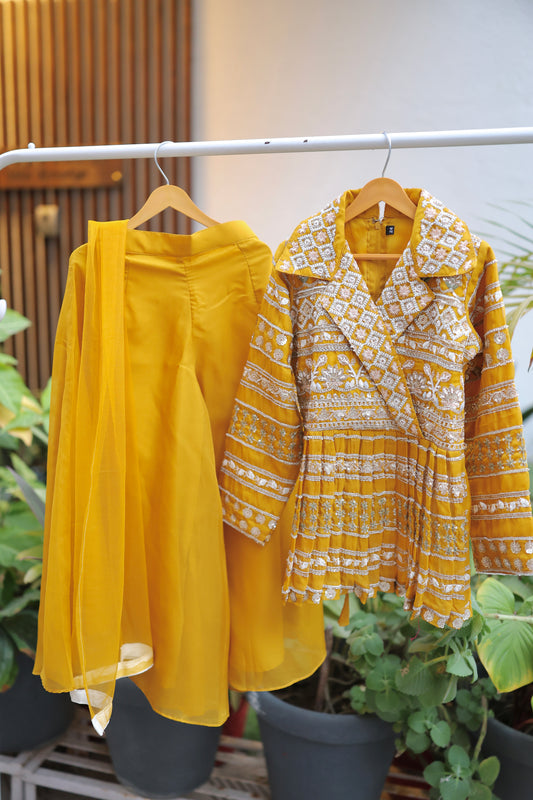 Sunlit Symphony Girls Palazzo Set