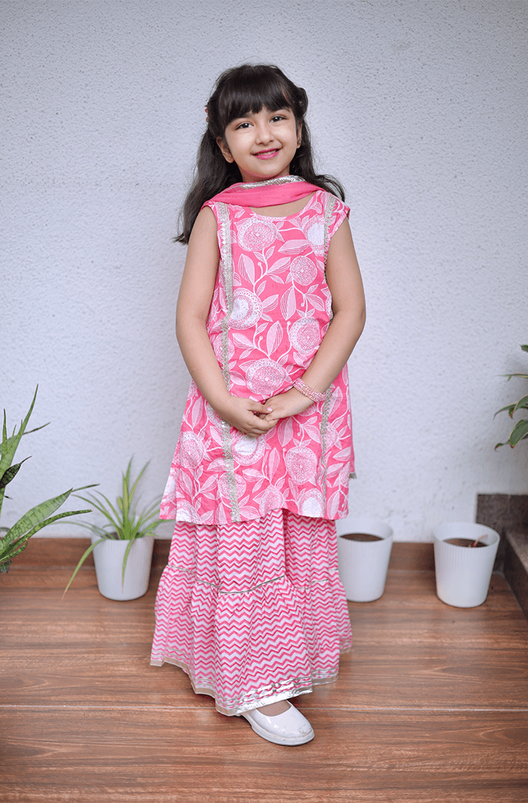 Blush Bond Girls Sharara Set