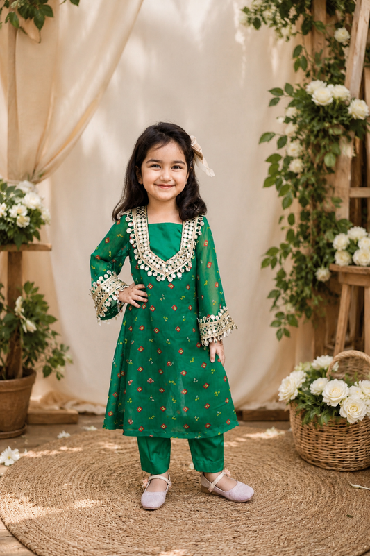 Emerald Encanto Girls Festive Set