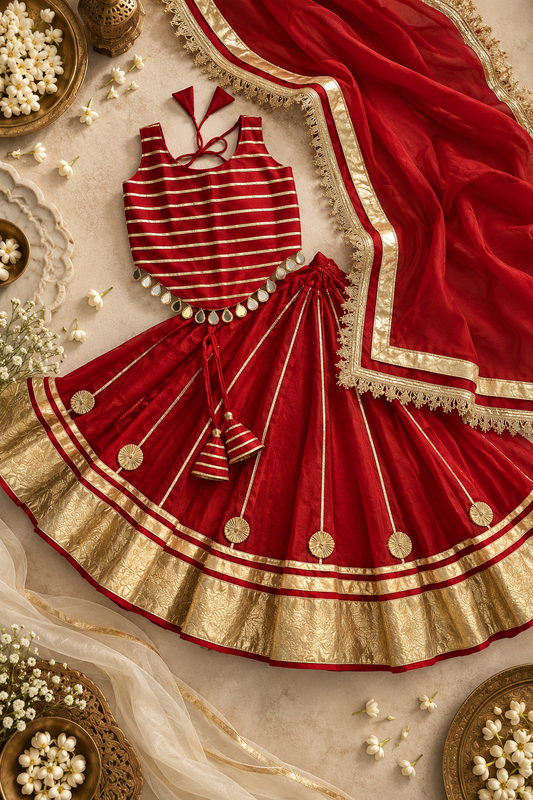 Rang-e-Laal Girls Lehenga Set