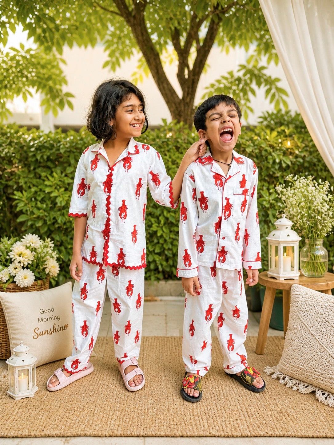 You’re My Lobster Sibling Set with Eye Mask