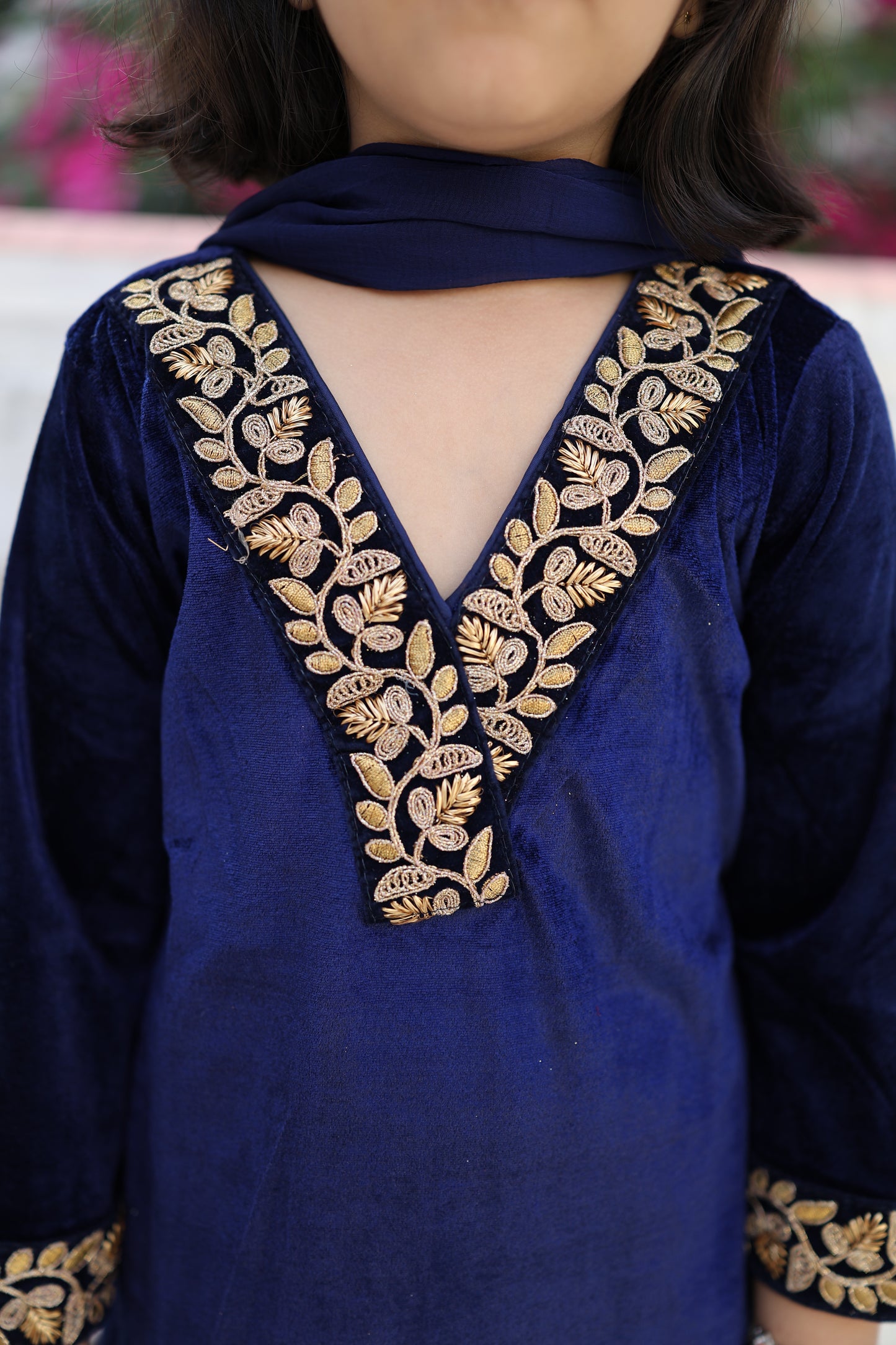 Midnight Royale Girls Kurta Set