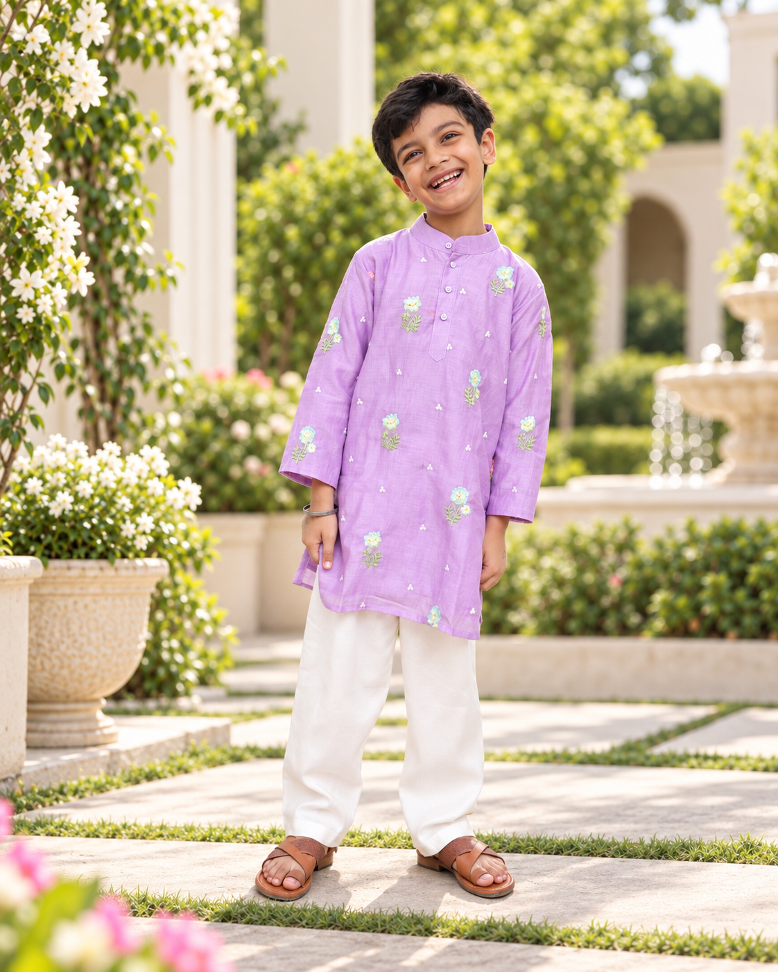 Lavender Meadow Boys kurta set