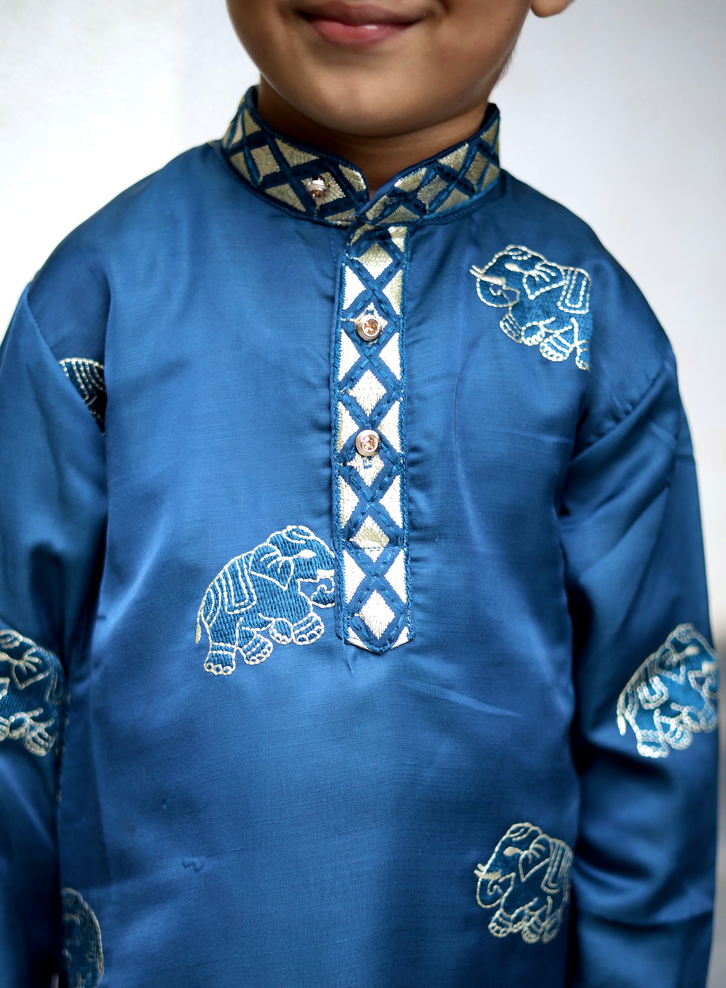 Elephant Trails Boys Kurta Set