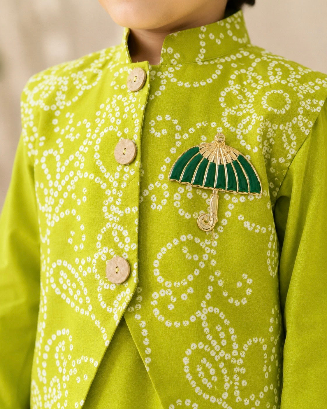 Megh Malhar Boys Jacket Set