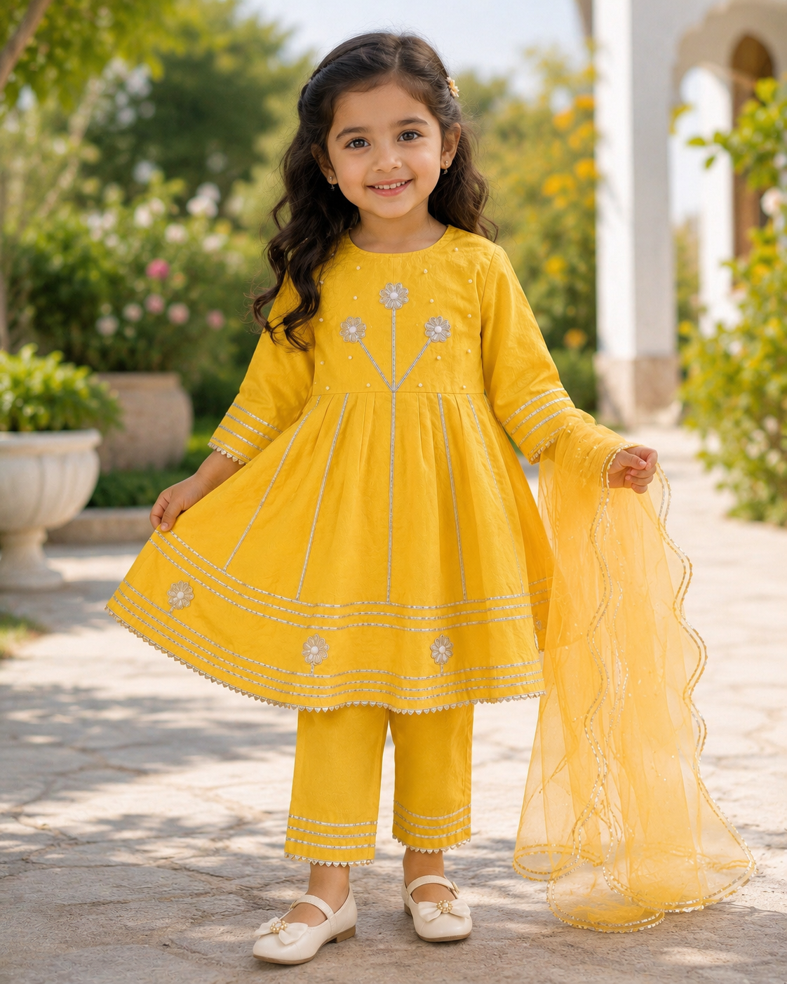 Sunbeam Sparkle Girls Kurta Set